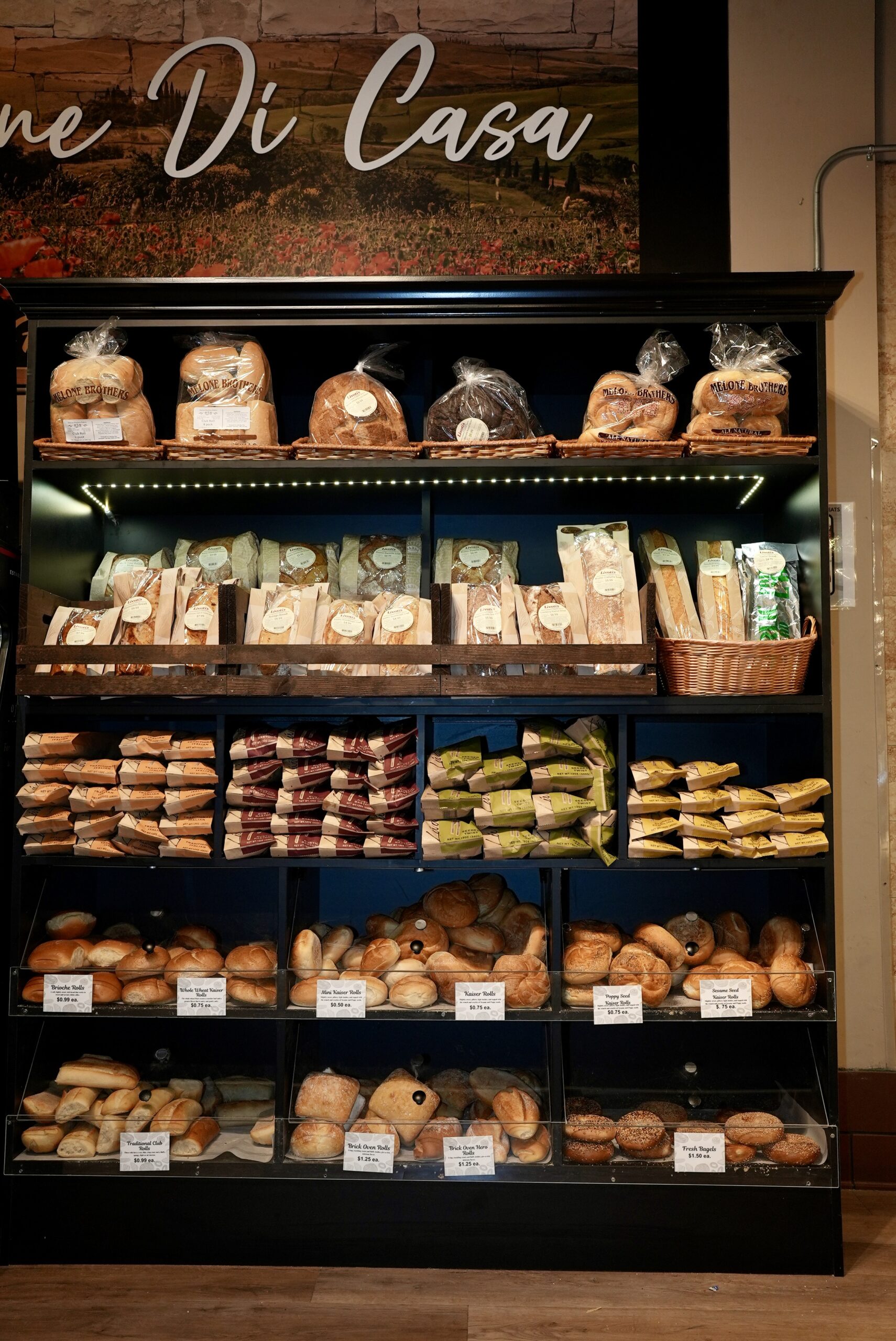 Fresh bread being sold at Livoti's Old World Market in NJ