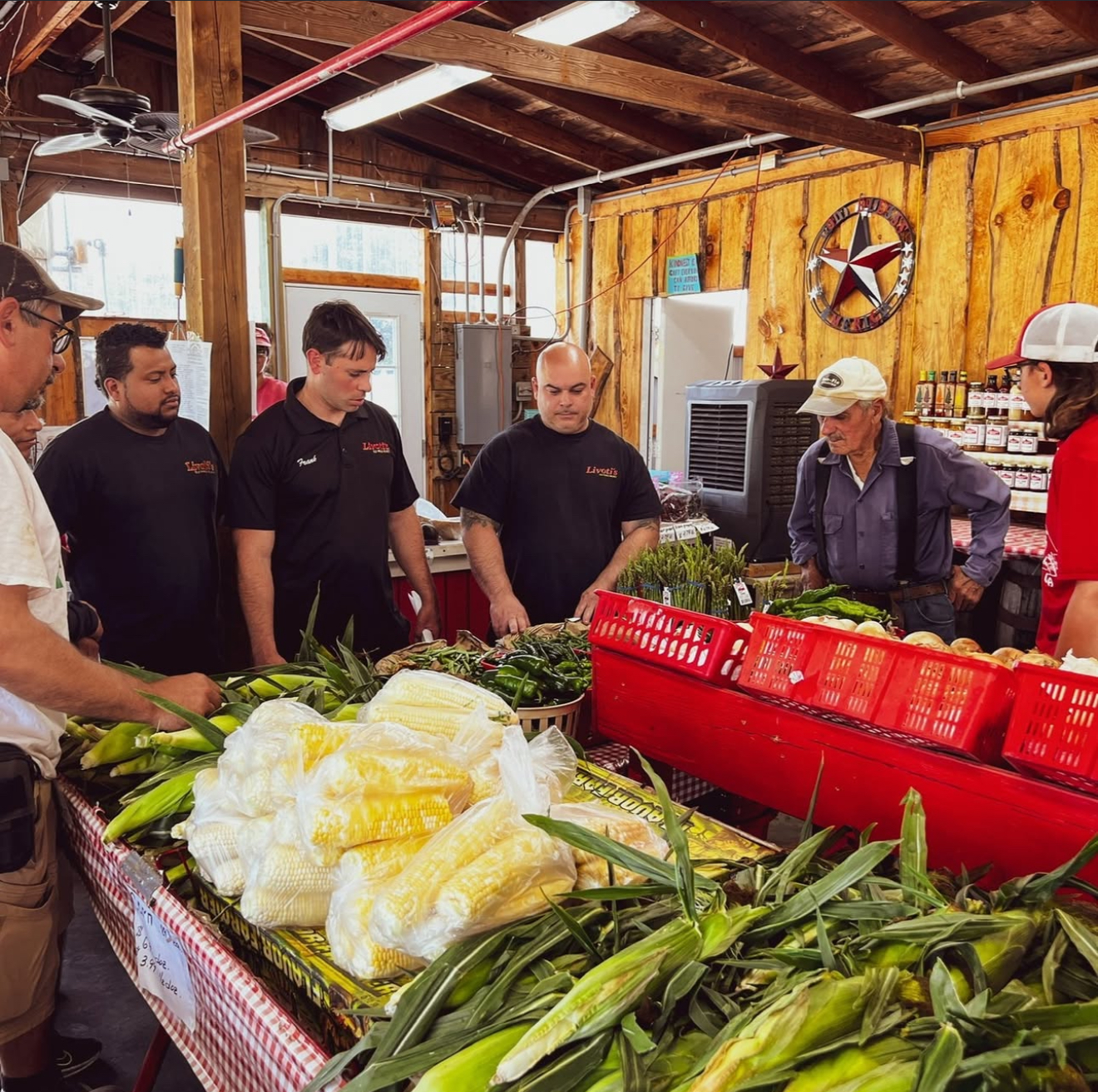 Livoti's employees working with suppliers of fresh produce in NJ