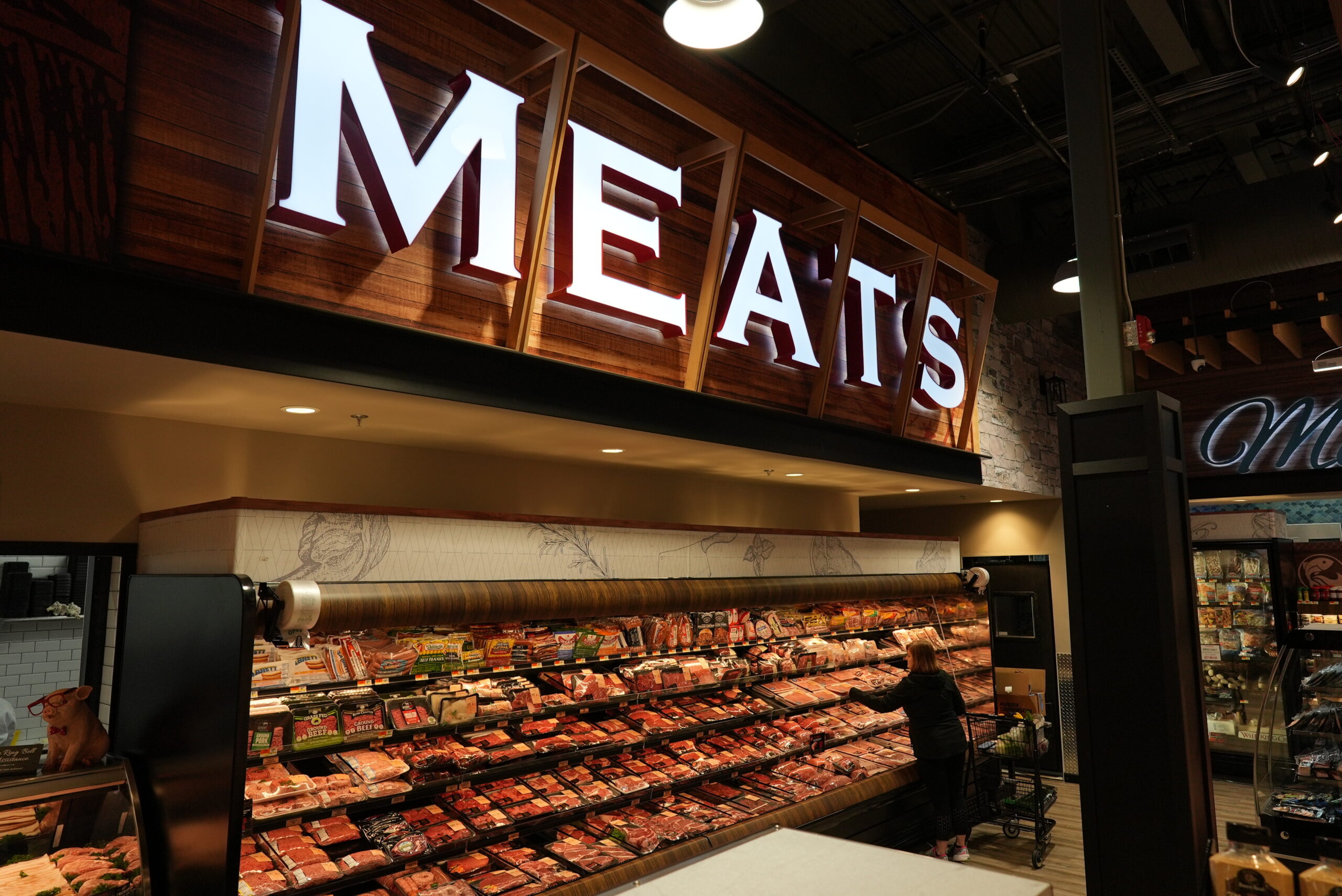 Meat department at Livoti's