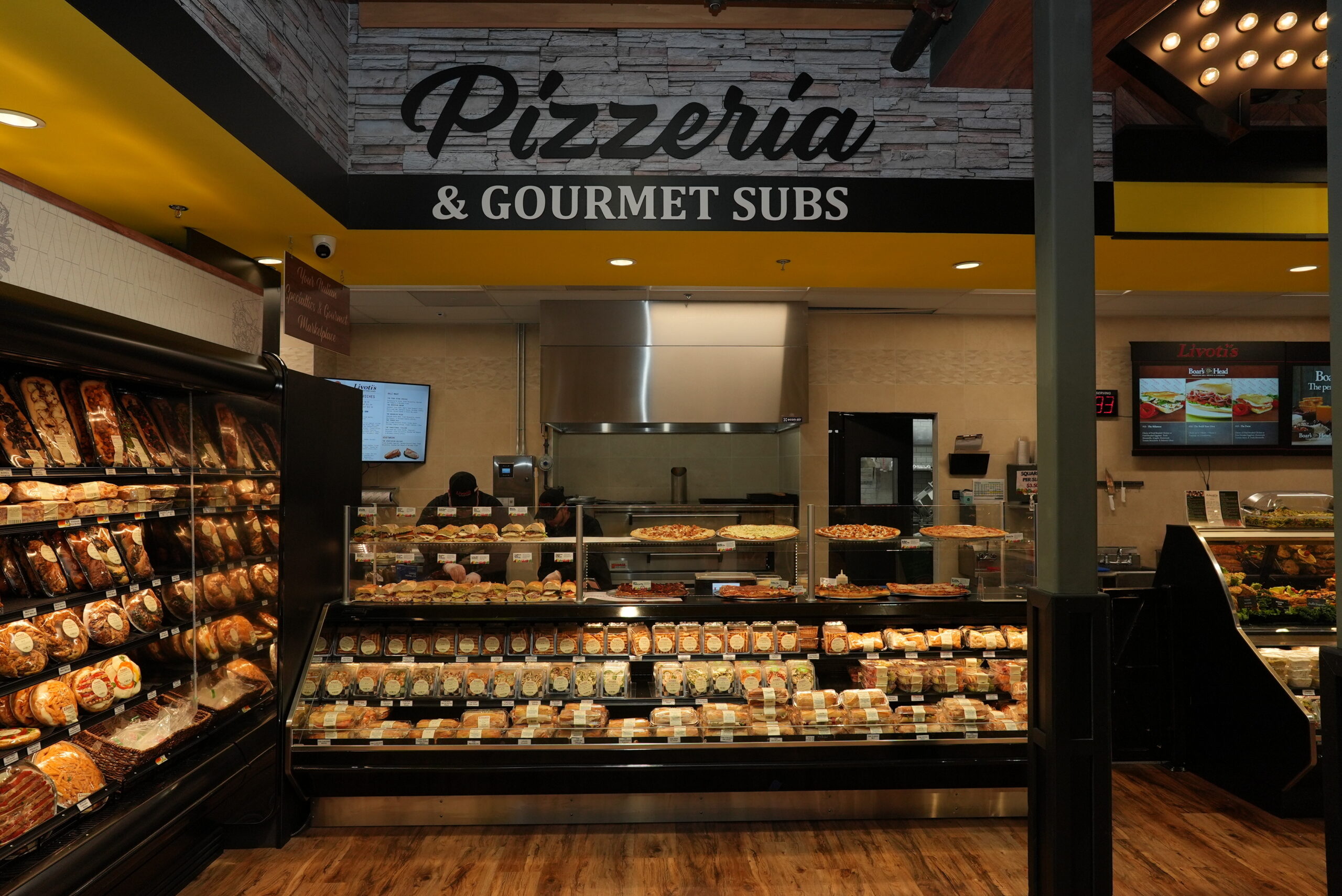 Livoti's Pizzeria and gourmet sub counter in NJ