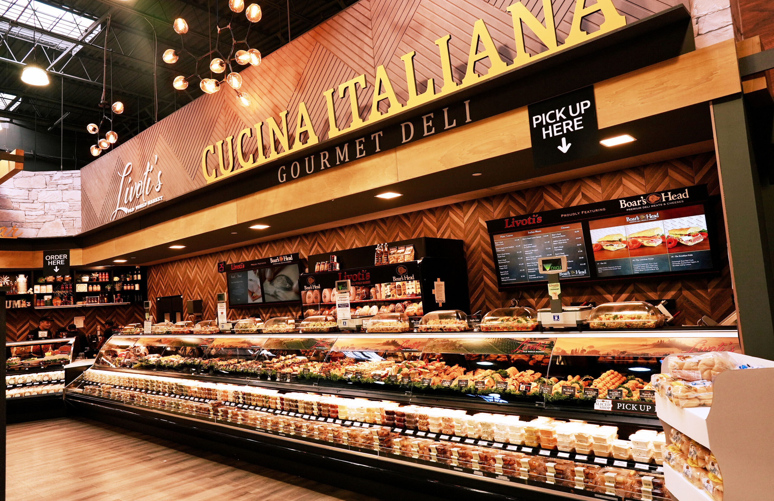 Livoti's gourmet deli display in NJ