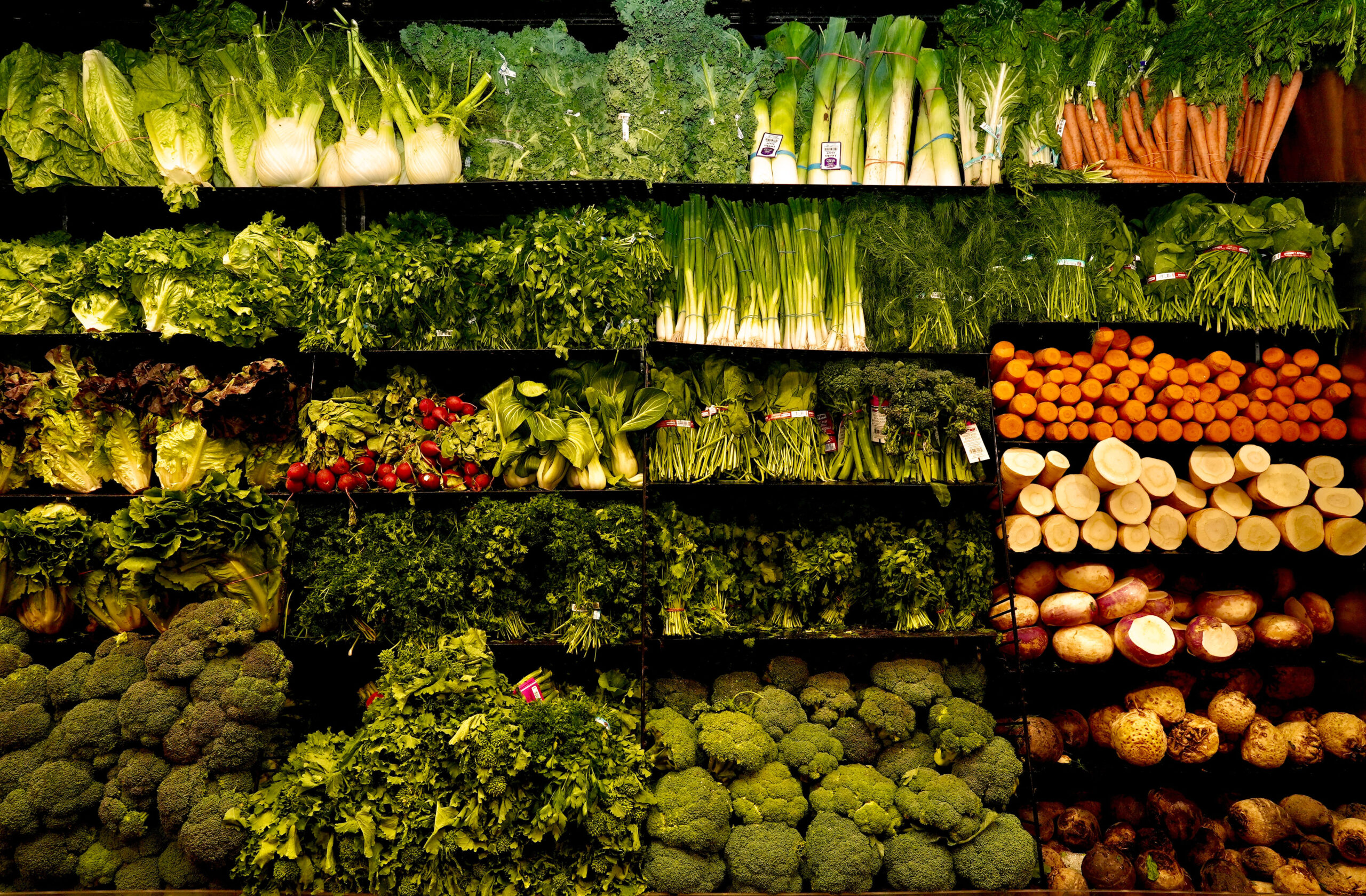 Farm fresh vegetables at Livoti's Old World Market in NJ