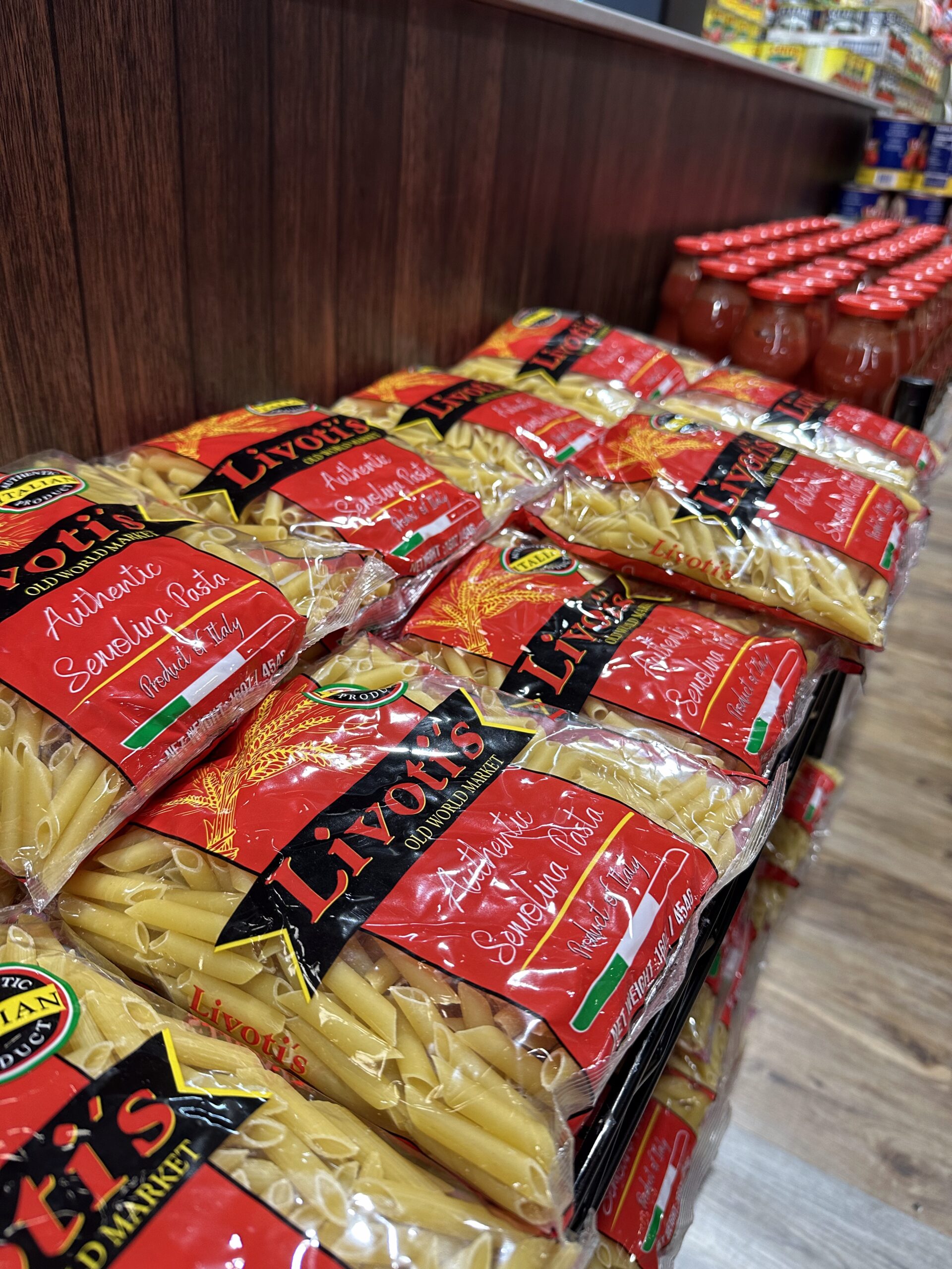 Authentic semolina pasta availble at Livoti's Old World Market